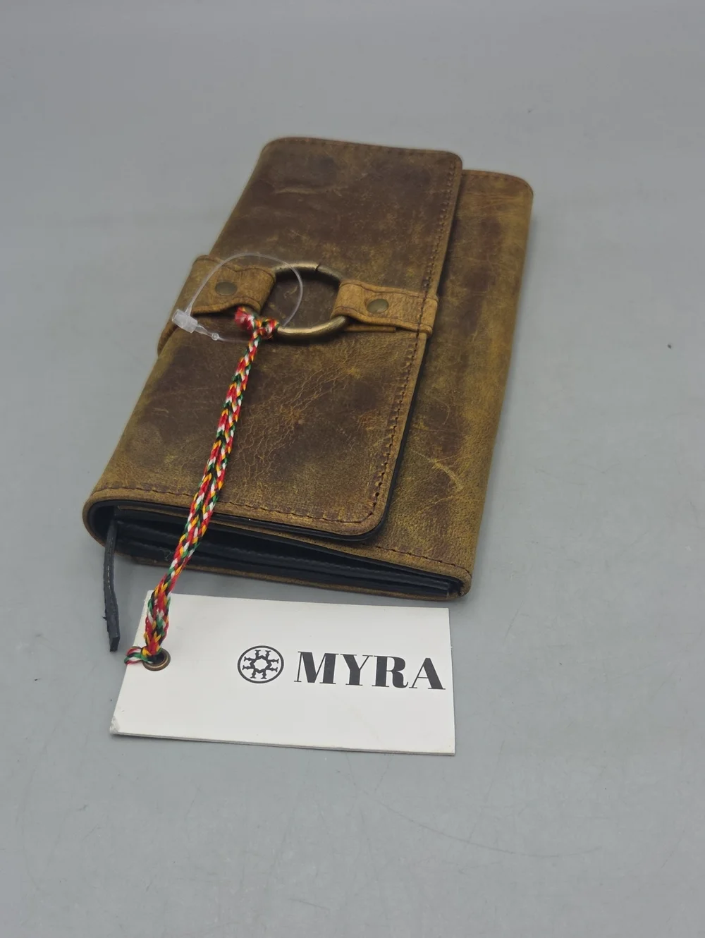 Myra Just4Me distressed leather wallet New NWT